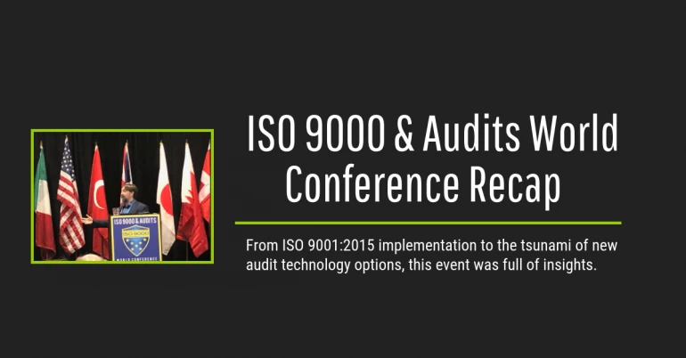 audit management software talk at ISO 9000 and audits conference
